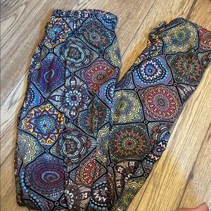 Colorful Geometric Patterned Pants (Bin L)